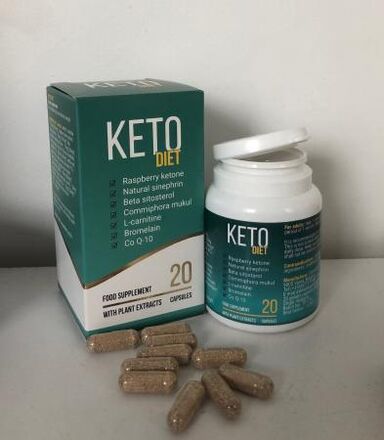 Keto Diet капсулаларының фотосуреті, өнімді қабылдау тәжірибесі