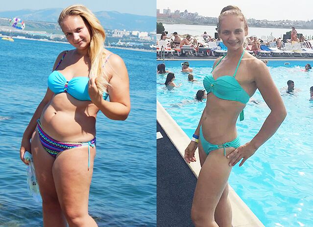 Фотоға дейін және кейін Вероникадан Ветоникадан Keto Diet алу тәжірибесі